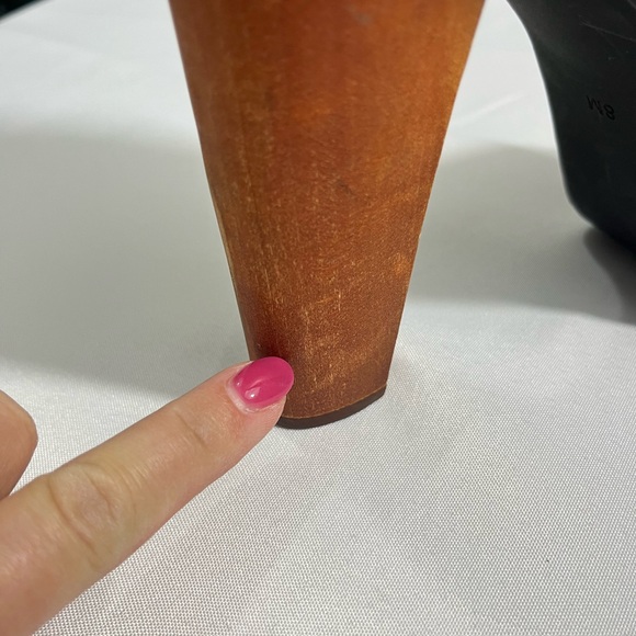 Jeffrey Campbell Lita Ankle Boots Black Leather Wooden Heel Lace-up Women’s 8 - Picture 10 of 13